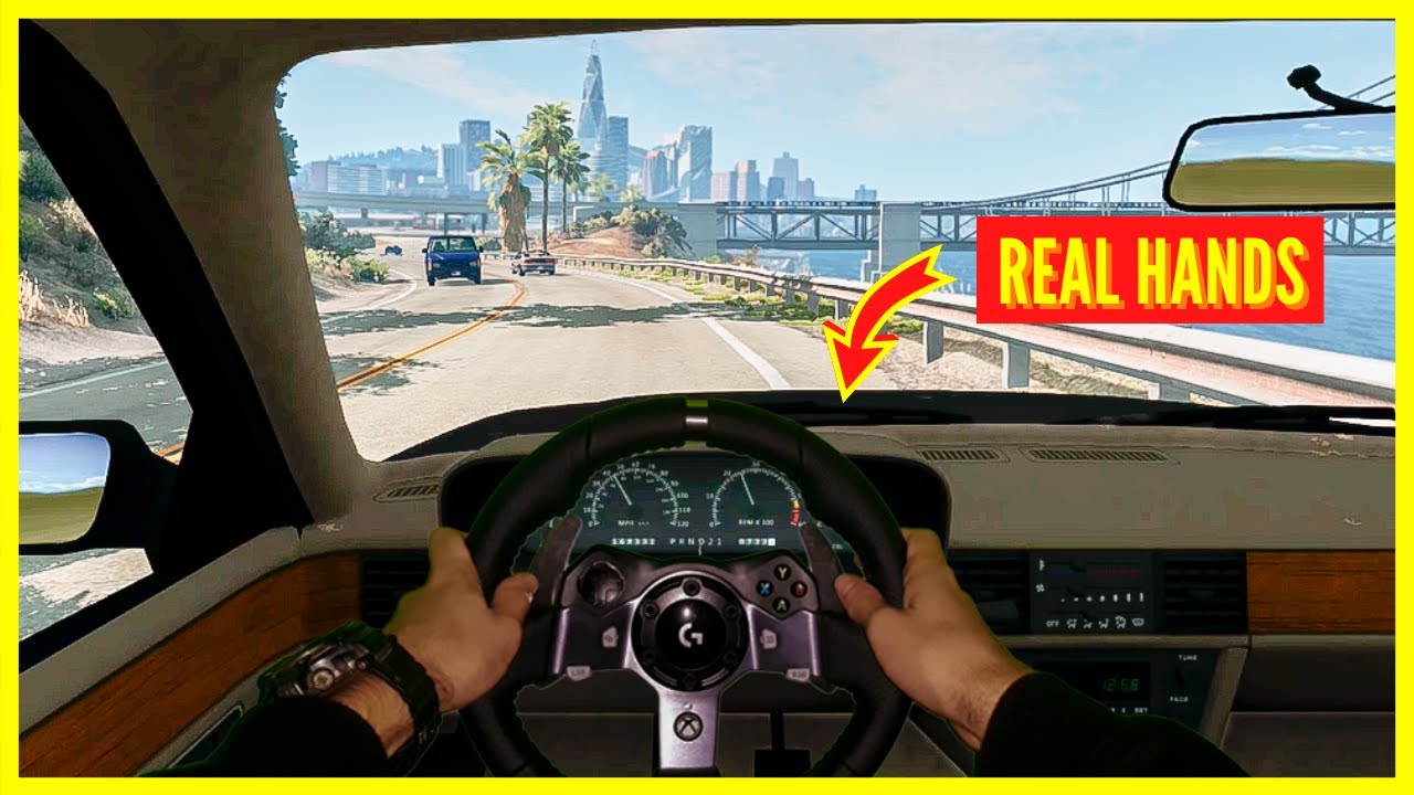 One Day in BeamNG.drive Traffic Real Hands & Steering Wheel YouTube