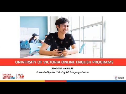 UVic Online English Programs - Webinar for Students