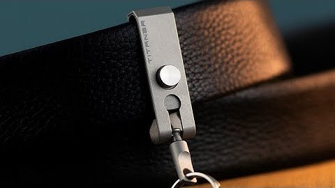 Now on Kickstarter: Titaner Belt Loop Carabiner Titanium Keychain Clip