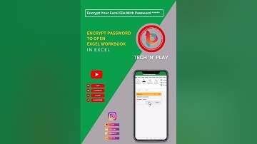Encrypt Password Protect Excel File #shorts #excel #exceltricks #msexcel #exceltips @tech-n-play ​🔥