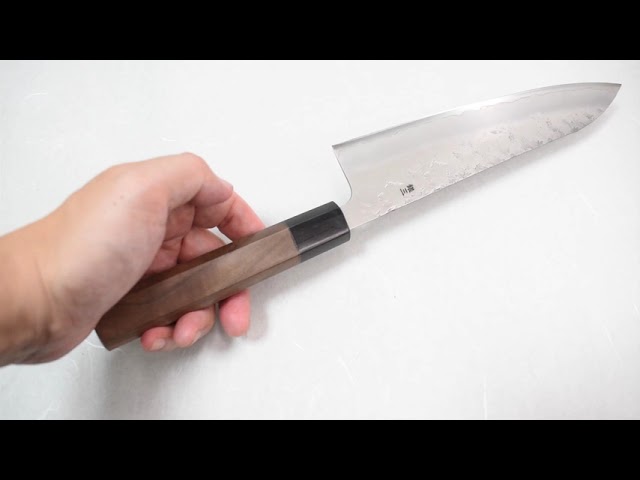 Yahiko Ginsan Nashiji Hand Engraved Gyuto 210mm