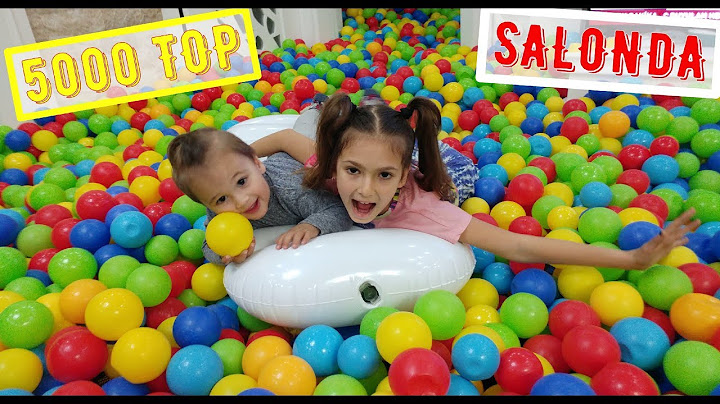Merdivenlerden 5000 top atmak. Salonda 5000 top üzerinde kaydık