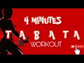 4 Minutes Tabata Workout | Arms Chest & Back Workout