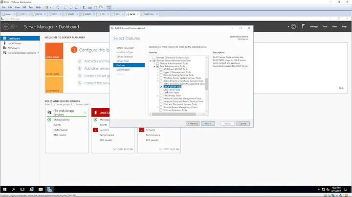 Manage DHCP from another Server