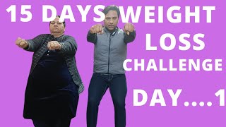 15 days weight weight loss challange day.. 1 #weightloss #yoga #exercise