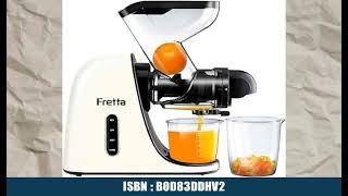 Fretta Slow Juicer Entsafter GemÃ¼se und Obst Saftmaschine, 200W Saftpresse Elektrisch Obstpresse
