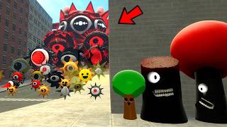 Mr Tree (1-9) Phases, they Set up an Ambush for Mr Sun (1-8) Phases in Garry's Mod!