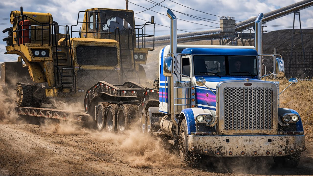 60 Ton Heavy Haul on Curvy Roads | Peterbilt 389 Low Cab Sleeper | ATS Laurel to Billings