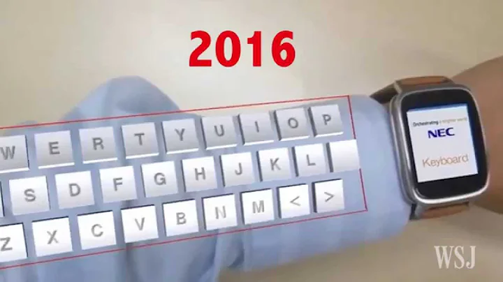 NEC Turns a Person's Arm Into a Keyboard