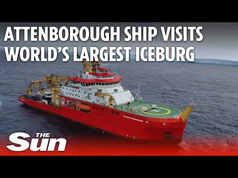 RRS Sir David Attenborough visits the 'world's largest iceberg'