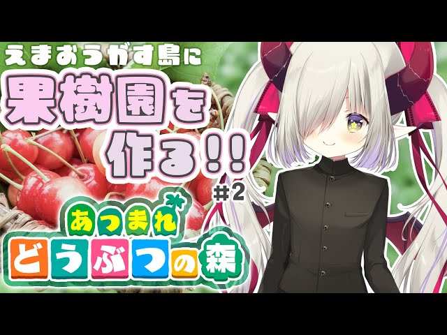【あつ森】えまおうがす島に果樹園を作る！#2【えま★おうがすと/にじさんじ所属】のサムネイル