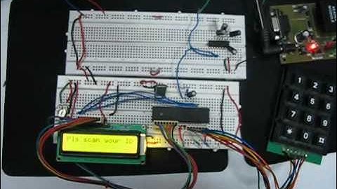 RFID based  toll plaza system using 8051 microcontroller