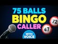75 Ball Bingo Caller with Voice Play Bingo at Home 
