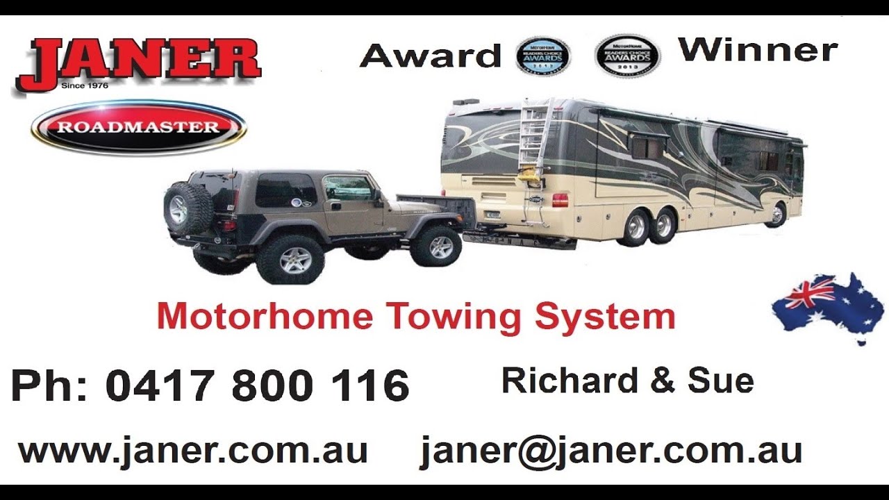 Motorhome Towing System A frame Roadmaster tow bars YouTube