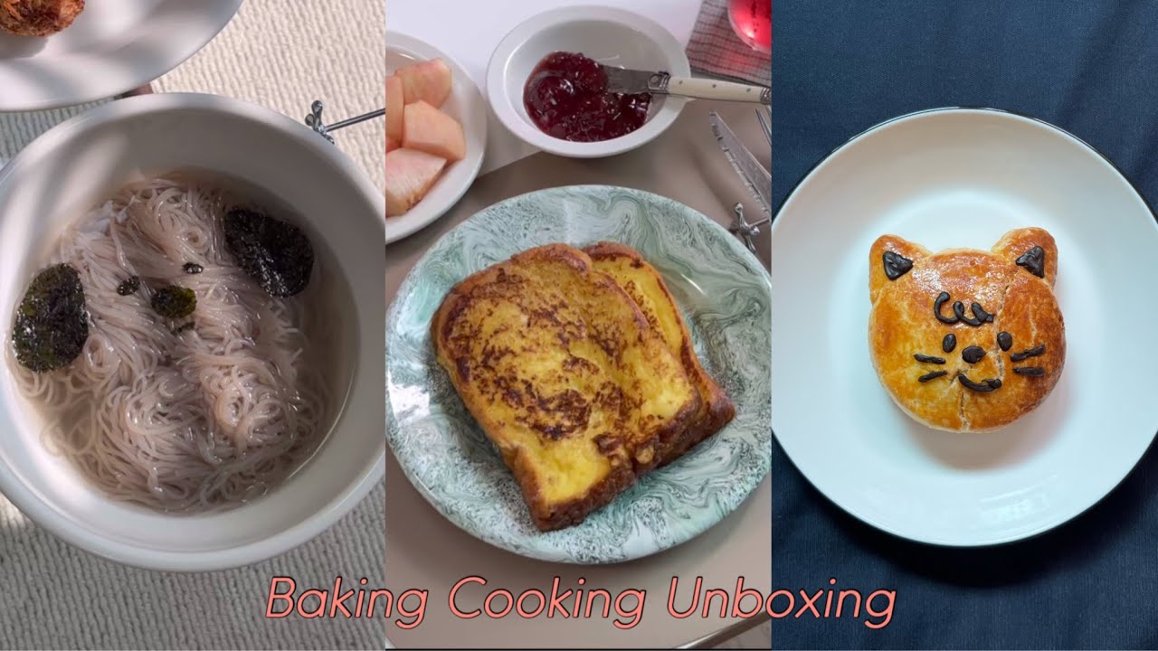 Vlog | 생크림 스콘 베이킹 • 프렌치 토스트 • 언박싱: 스메그 전기포트, 지노리 접시, VBC  까사, 시라쿠스, 얼바닉, 크로우캐년, 탬버린즈, 에프 추천, etc.📓♡