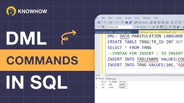 SQL DML (Data Manipulation Language) Commands : A Practical Approach