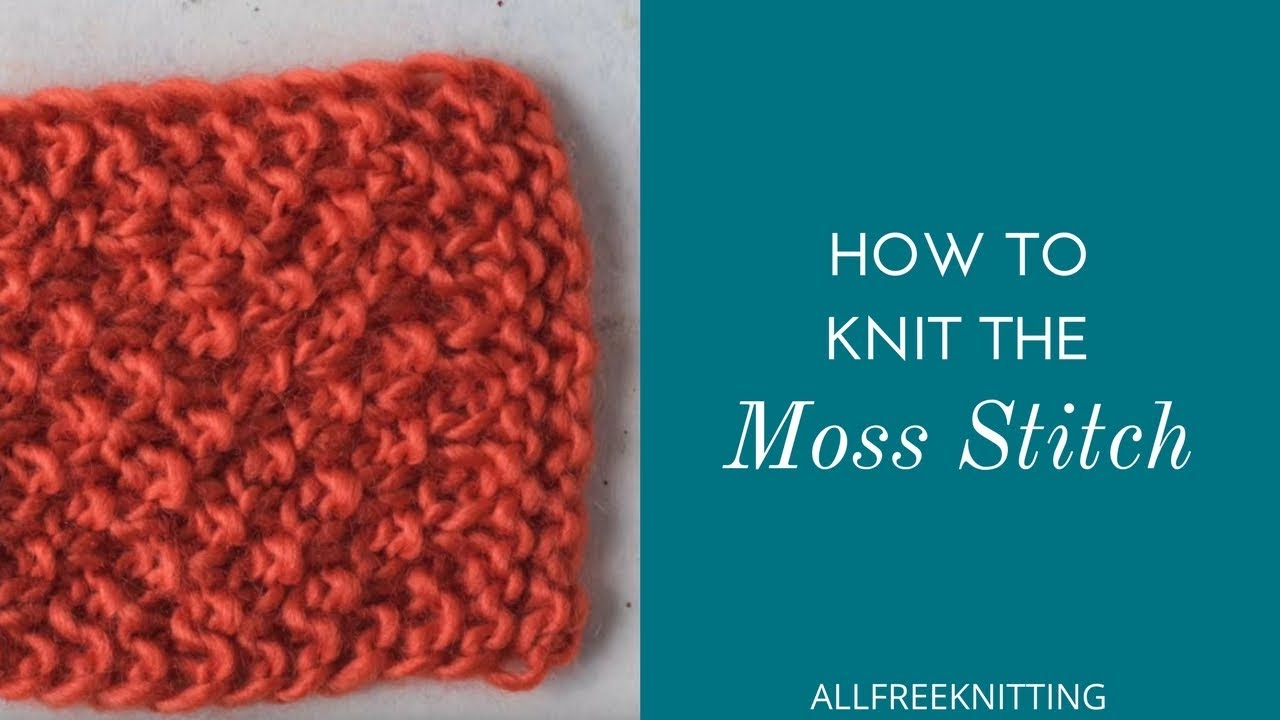 How To Knit The Moss Stitch