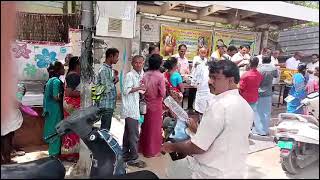 Food free distribution hospital Anantapur 1973-74 SSC. Batch SPSMH School