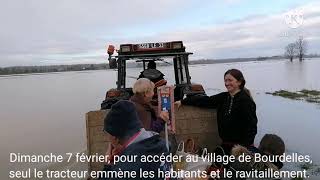 Inondations en Sud Gironde : Bourdelles toujours prisonnière des eaux