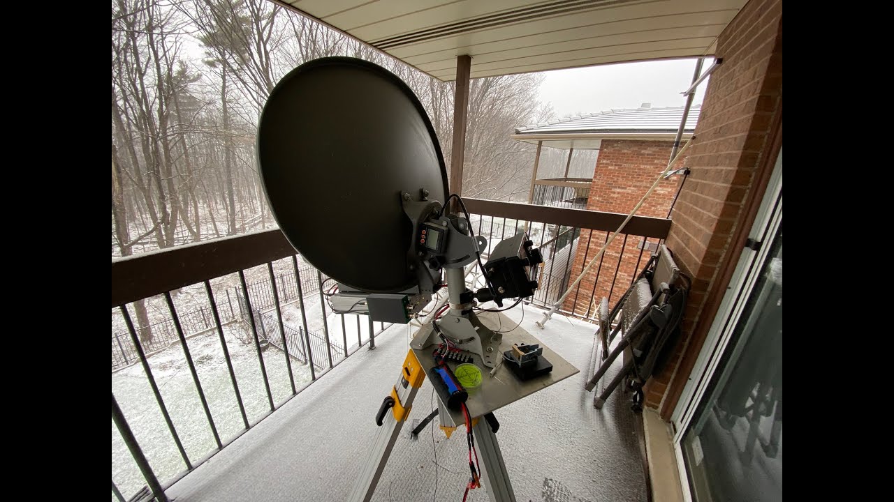 Ham Radio - 10Ghz QSO using a Snow Storm to extend your distance