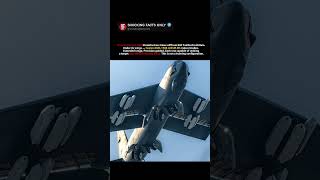 A US B-52H Takes Off From Britain Loaded With 12 JASSM-ER Cruise Missiles #shorts