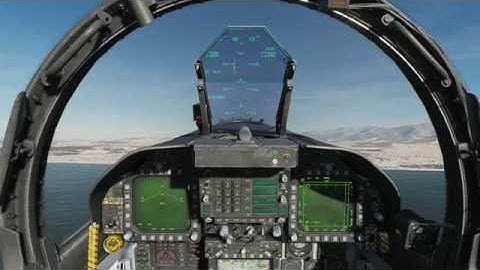F/A 18 DCS on speed AoA landing