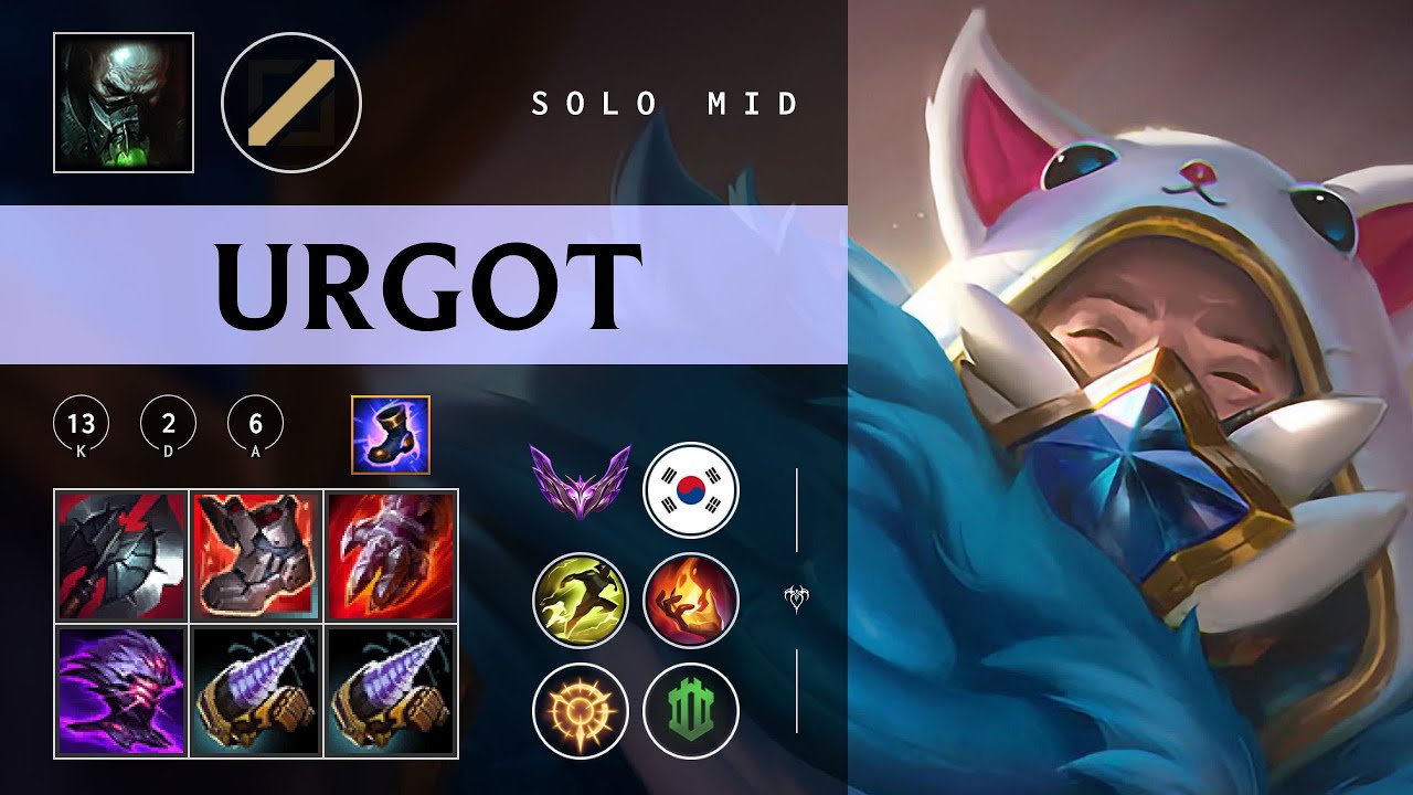 Urgot Mid vs Irelia - KR Master Patch 26.03