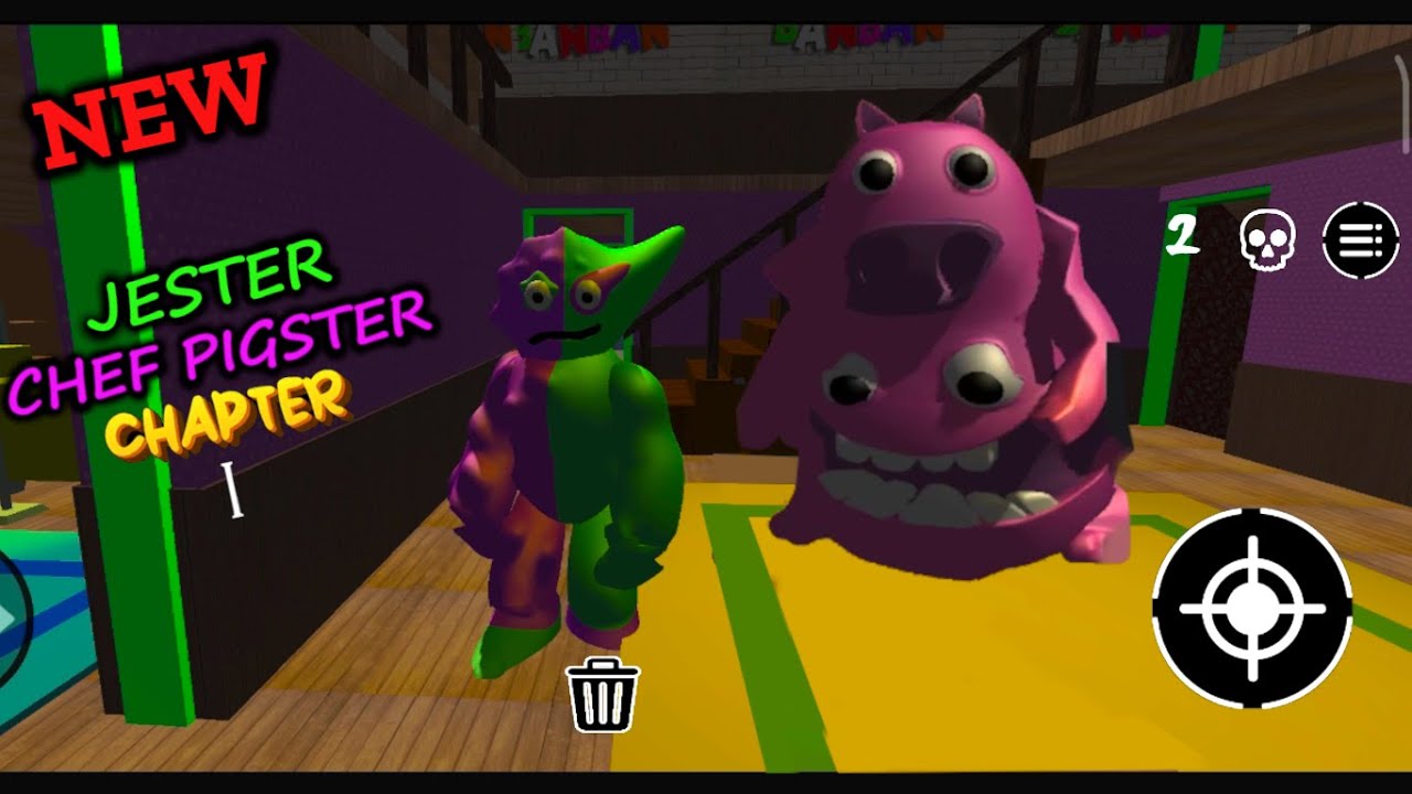 New all boss Green Jester and Pink Chef Pigster monsters escape horror ...
