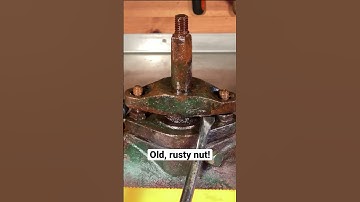 Old rusty, seized nut and bolt removal! #restoration #mechanical #mechanic #seized #diy