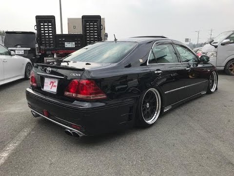 18クラウンアスリート 98万円 フルエアロ ハイスピエアサス SSR19インチ ローダウン マフラー加工 平成18年 9万1千km 2500cc TOYOTA カスタム例1台