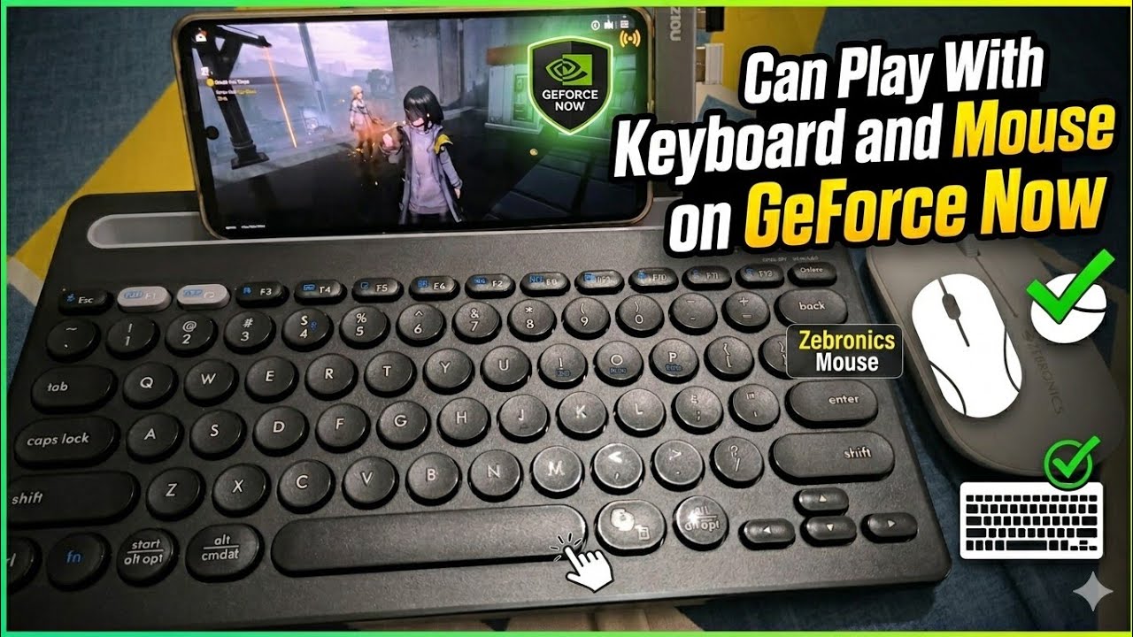 How to Use Keyboard and Mouse on GEFORCE Now Mobile || Play With ...