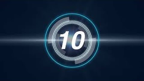 10 Sec Count Down | Animated Count Down | Royalty Free Video