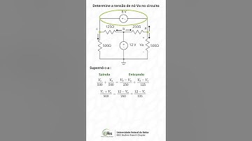 Encontrando a tensão utilizando análise nodal #circuitoselectricos  #ieeeprojects #kirchoffslaw