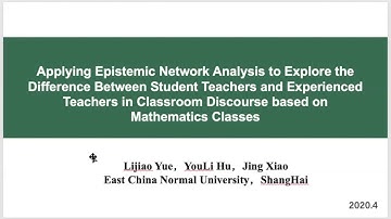 Applying Epistemic Network Analysis to Explore the Difference Between Student Teachers and Experienc