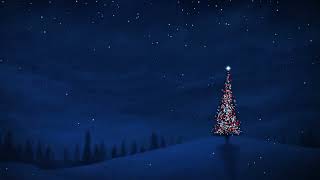 Рождественский Праздничный фон для экрана Елка в огоньках 1 час HD