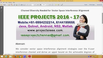 Channel Diversity Needed for Vector Space Interference Alignment