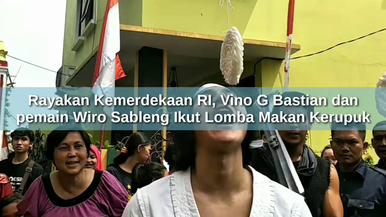  Keseruan Pemain Wiro Sableng Lomba Makan Kerupuk Bareng Warga