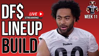 FANDUEL Week 11 DFS Lineup Build, BEST Picks and Strategy to WIN!