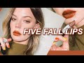 UNIQUE SHADES OF LIPSTICK FOR FALL - Full Lip Swatches, MAC LIPSTICKS