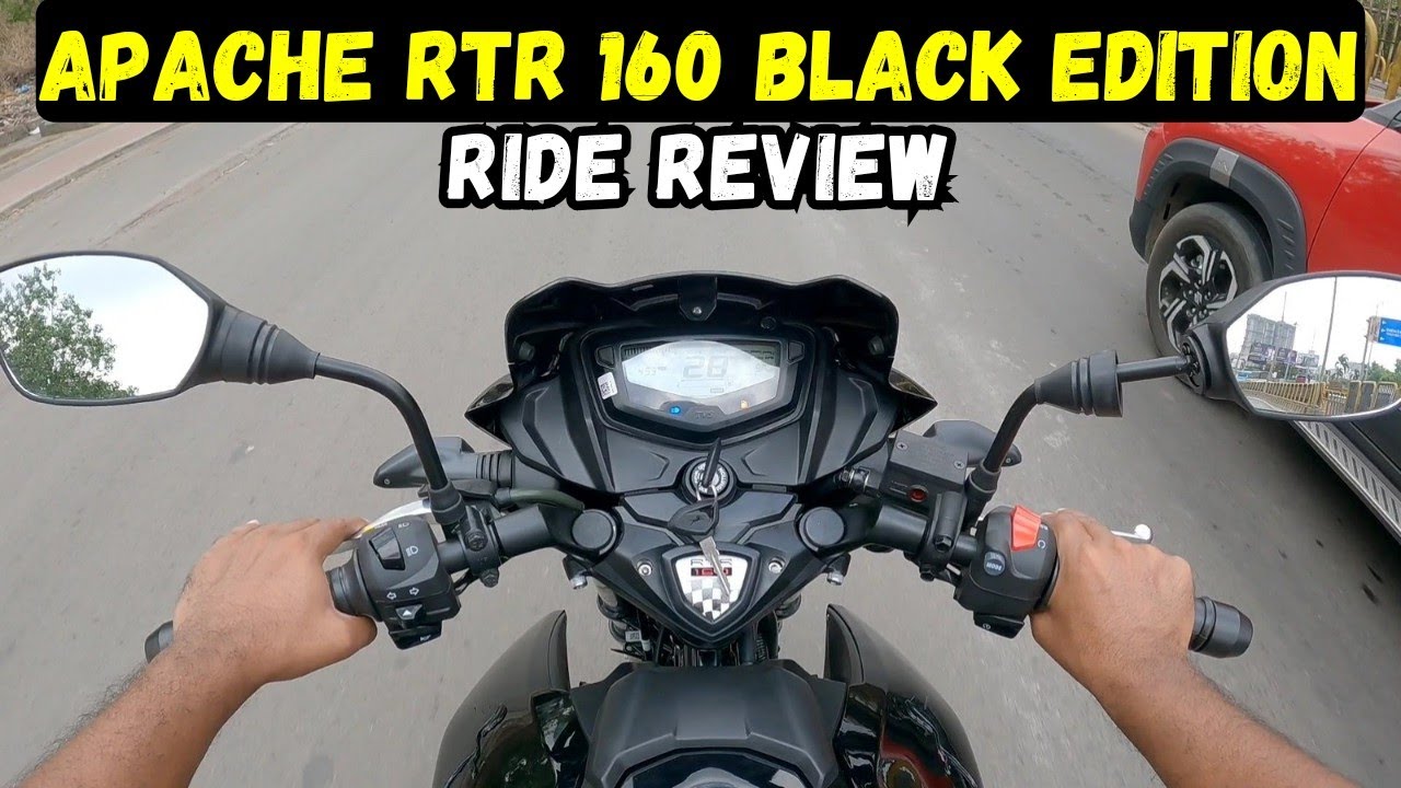 Apache Rtr 160 Riding TVS Apache RTR 160 Ride Review | New 2024 All Black Edition | Price ...