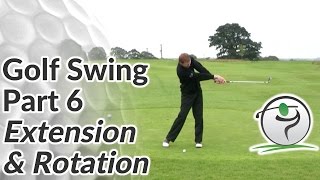 Golf Swing Extension - How to Release your Arms & Hands after Impact