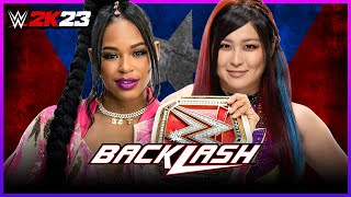 IS BIANCA THE NEW SUPER CENA?! Bianca Belair vs Iyo Sky - WWE Backlash 2023 - WWE 2K23 Gameplay