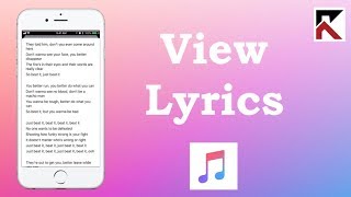 How To View Lyrics In Apple Music