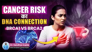 Brca Gene Mutation Brca1 Vs Brca2 - Cancer Risk Ka Dna Connection