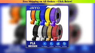 JAYO 3D Filament PLA 8Rolls 10Rolls 175mm 3D printing no bubbles no drawing smooth multiple colors