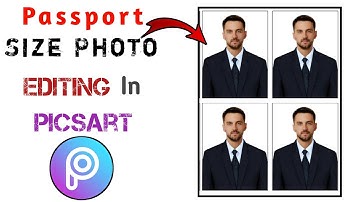 Passport Size Photo Edit In PicsArt In 2023 | How To Make Passport Size Photo In Android Phone 😍