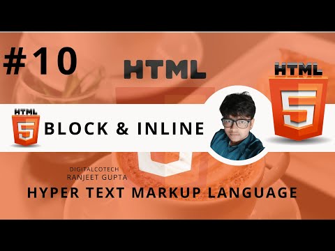HTML Block and Inline Elements || ( W3School) HTML Tutorial For Beginners In Hindi || DigitalCoTech🔥
