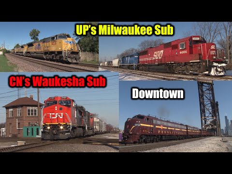 Exploring Chicago’s Mainlines; UP’s Milwaukee Sub, CN Waukesha Sub, & the Downtown Area (2012-2013)
