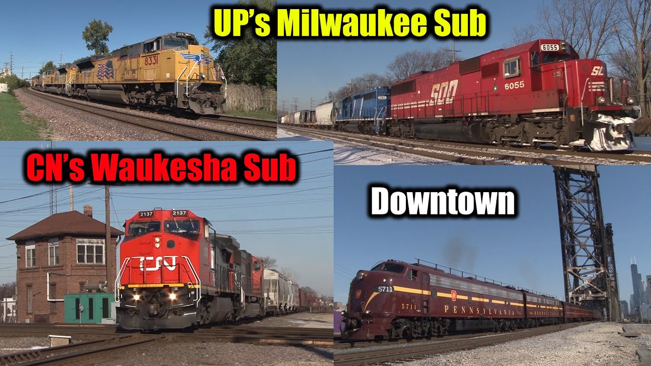Exploring Chicago’s Mainlines; UP’s Milwaukee Sub, CN Waukesha Sub, & the Downtown Area (2012-2013)