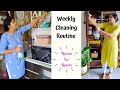 Perfect WEEKLY Cleaning Routine - Room by Room / Cleaning Checklist / Home HashTag Life